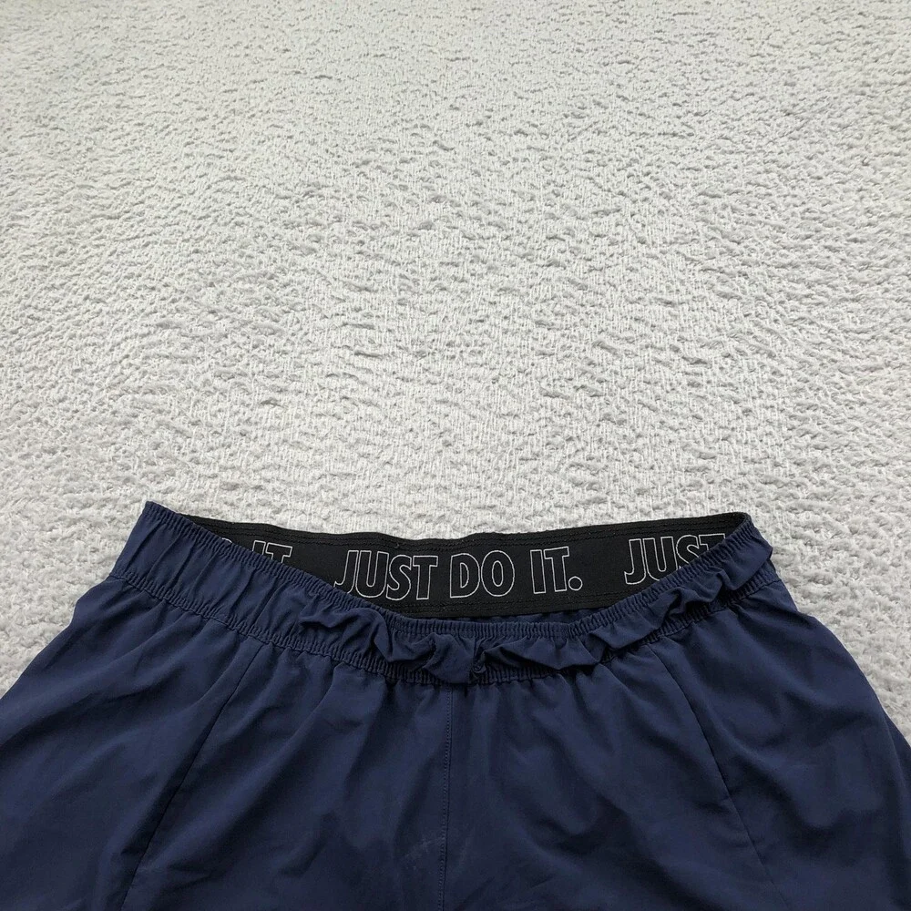 Nike Shorts Mens Large Blue Dri-FIT Microfiber 4 Inch Running Lined Gym Pockets